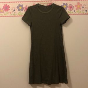 Green t-shirt dress